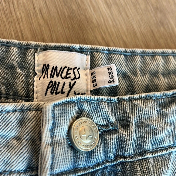 New Princess Polly Bilston Boyfriend Jeans Light Wash - Picture 3 of 4